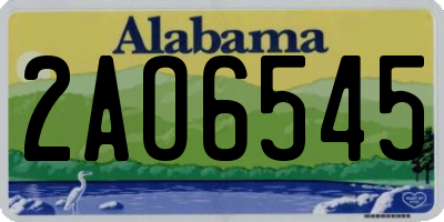 AL license plate 2AO6545