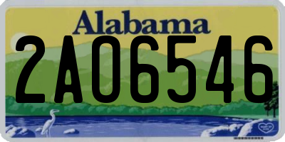 AL license plate 2AO6546