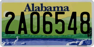 AL license plate 2AO6548