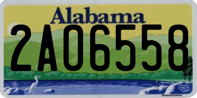 AL license plate 2AO6558