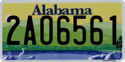 AL license plate 2AO6561