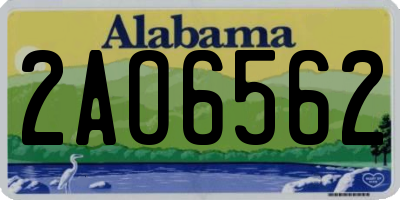 AL license plate 2AO6562