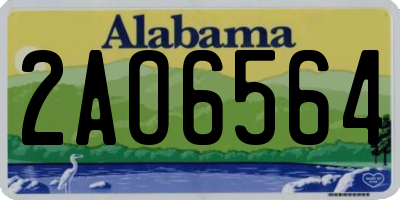AL license plate 2AO6564