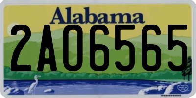 AL license plate 2AO6565