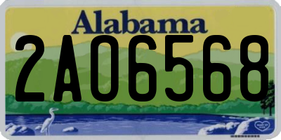 AL license plate 2AO6568