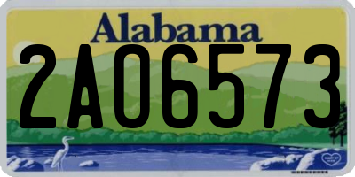 AL license plate 2AO6573