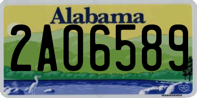 AL license plate 2AO6589