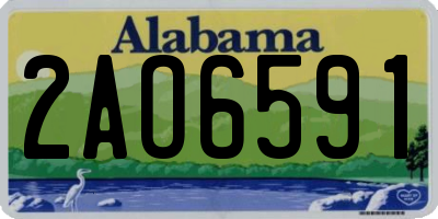 AL license plate 2AO6591