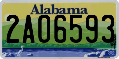AL license plate 2AO6593