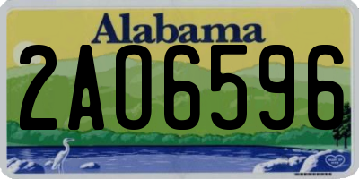 AL license plate 2AO6596
