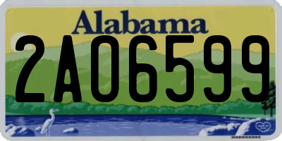 AL license plate 2AO6599