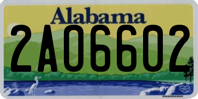 AL license plate 2AO6602