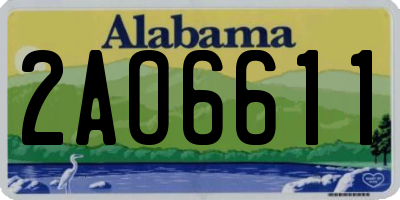 AL license plate 2AO6611