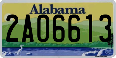 AL license plate 2AO6613