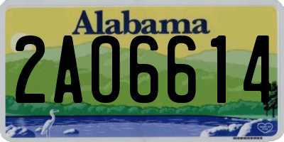 AL license plate 2AO6614