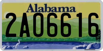 AL license plate 2AO6616
