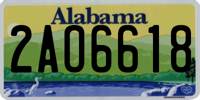 AL license plate 2AO6618