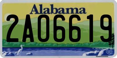 AL license plate 2AO6619