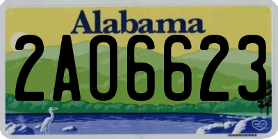 AL license plate 2AO6623