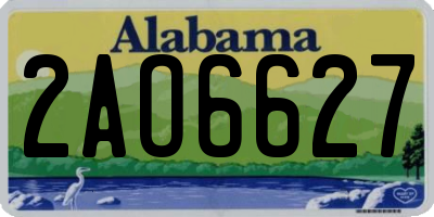 AL license plate 2AO6627