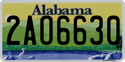 AL license plate 2AO6630