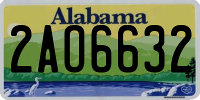 AL license plate 2AO6632