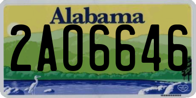 AL license plate 2AO6646