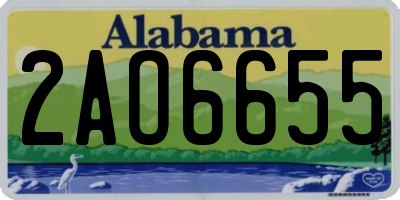 AL license plate 2AO6655