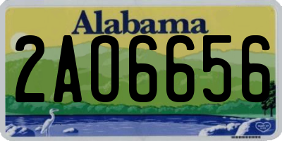 AL license plate 2AO6656