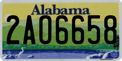 AL license plate 2AO6658