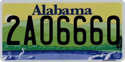 AL license plate 2AO6660