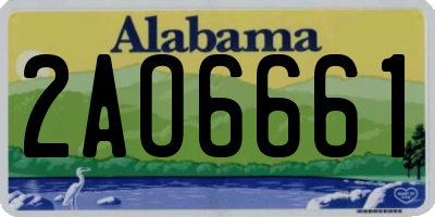 AL license plate 2AO6661