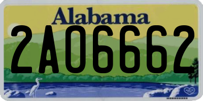 AL license plate 2AO6662
