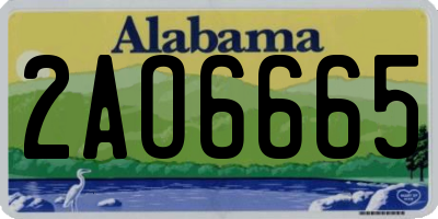 AL license plate 2AO6665