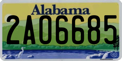 AL license plate 2AO6685