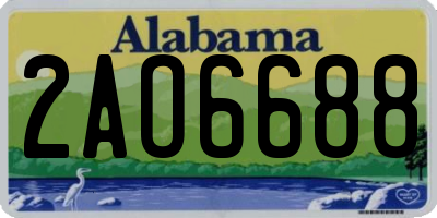 AL license plate 2AO6688