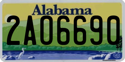 AL license plate 2AO6690