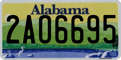 AL license plate 2AO6695