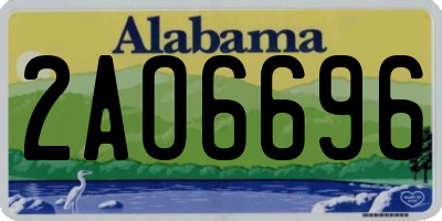AL license plate 2AO6696