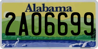 AL license plate 2AO6699