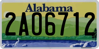 AL license plate 2AO6712