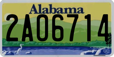 AL license plate 2AO6714