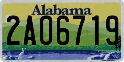 AL license plate 2AO6719