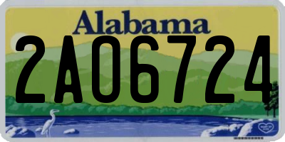 AL license plate 2AO6724
