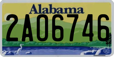 AL license plate 2AO6746