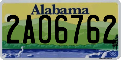 AL license plate 2AO6762