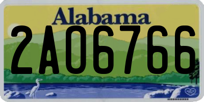 AL license plate 2AO6766
