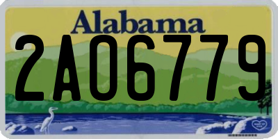 AL license plate 2AO6779
