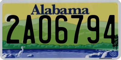 AL license plate 2AO6794