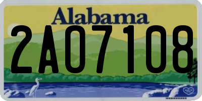 AL license plate 2AO7108